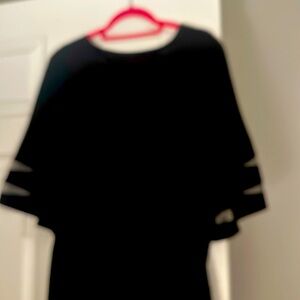 Silky blouse winged 3/4 sleeve